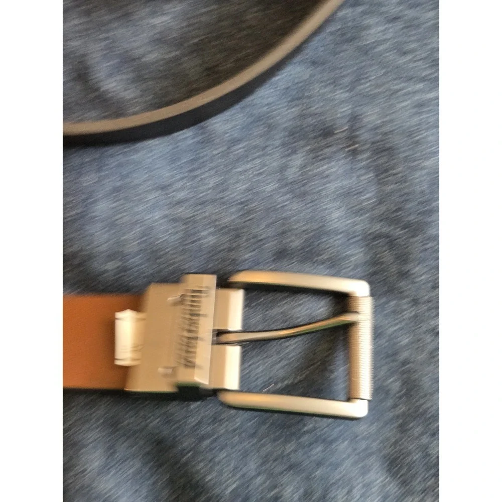 Timberland Reversible Black & Brown Leather Belt - Men's Size 44